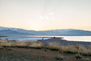 Layers of Light on Uureg Lake Foreshore, Mongolia
