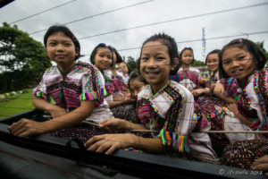 Karen Girls in the Truck Bed, Ban Mae Pae School, Mae Hong Son Thailand