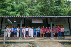 Karen Students outside their Dormitory at Ban Mae Pae Village School, Thailand