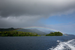 Rainbow over East Cape, Milne Bay PNG
