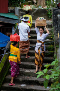 People on the Stairs to Pura Gunung Temple, Bali