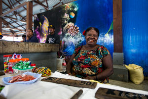 portrait of a Papuan woman, Koki Fish Market, Port Moresby PNG