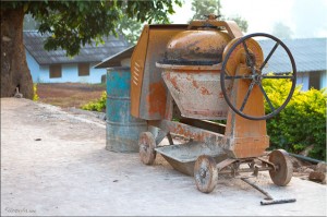 Old Yellow Cement Mixer