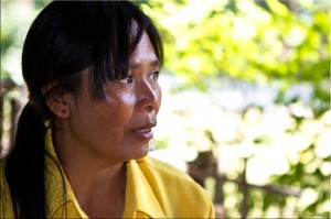 Portrait of Thai female in a yellow collared shirt