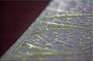 Golden Brocade Silk on a loom