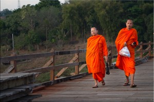 Monks on the Bridge