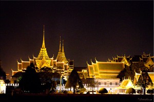 Thai King's Palace at night