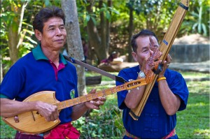 Isaan Musicians with Traditional Instruments