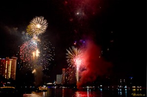 Fireworks on the Chao Phraya