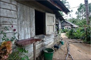 Wooden house with shutters, Bintan