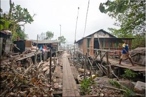 Rustic Pier at Low Tide, Fishing Village, Bintan