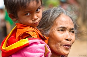 Young Lawae Child with Older Woman