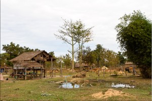 Woven Lawae Grass Houses, Laos