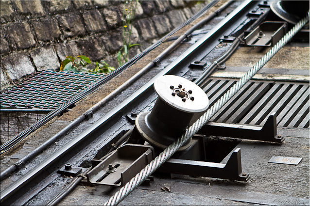 Detail: Cable Guide on the Funicular Track