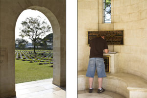 Composite: Archway and Signing Book, Kanchanaburi Allied War Cemetery