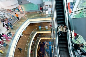 View of the Escalators, The Peak Tower, Hong Kong