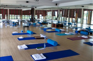 Room with Yoga Mats