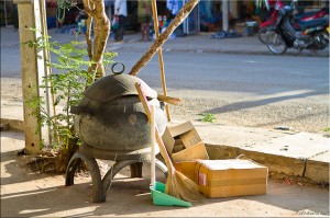 Garbage Bin made from Recycled Tyres