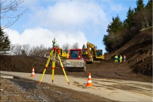 Surveyers' equipment and graders, Puy de Dôme, France