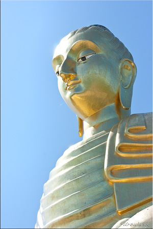 Golden Buddha image, Wat Thang Sai, Prachuapkhirikhan