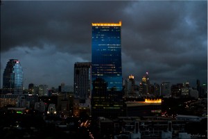 Storm clouds over Bangkok