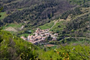 View of the village of Sougraine from the hill