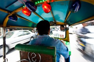 Inside a Tuk Tuk