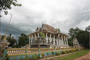 Storm Clouds over the new Wat Ek Phnom