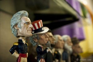 Bobble Heads: President Andrew Jackson and Uncle Sam