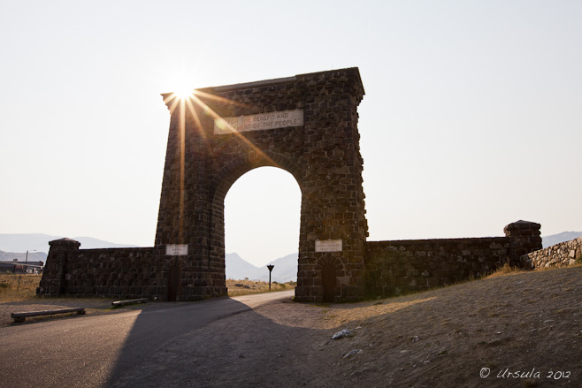 Roosevelt Arch at Yellowstone