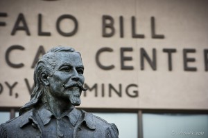 Sculpture of Buffalo Bill outside the Buffalo Bill Historical Center