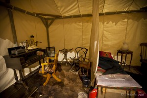 View inside an American Army Scout's tent, Buffalo Bill Historical Center