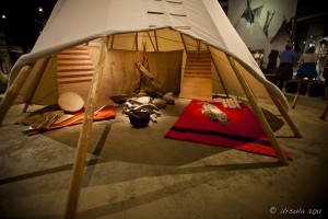 Display of a Plains' Tent, Plains Indian Museum; Buffalo Bill Historical Center