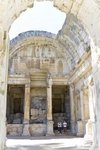 Inside the Temple of Diana, Nîmes