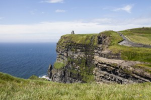 Landscape: O’Brien’s Tower on the Cliffs of Moher, Co Clare, Ireland.