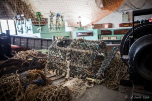 Fishing nets and crab traps, The Brighton Fishing Museum, Brighton Beach, UK