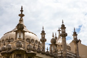 Roof dome and turrets of the Royal Pavilion, Brighton, UK