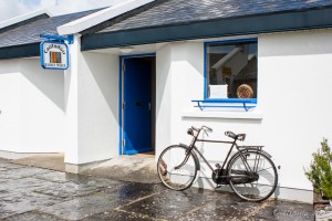 Bicycle in front of the Basket Weaver -Spiddal Craft Centre, Ireland