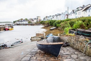 Row boats pulled up on a boat ramp, Clifden Galway