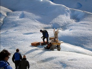 Scotch station in the ice, Perito Moreno, Patagonia