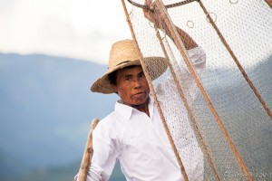 Portrait of an Intha Fisherman, Inle Lake, Myanmar