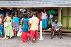 Crowd at Shoppers at Fort Fincastle, Nassau