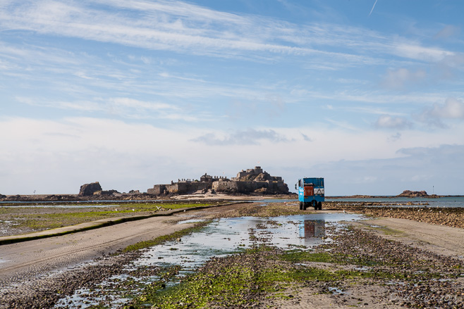 Landscape: Causeway  to Elizabeth Castle