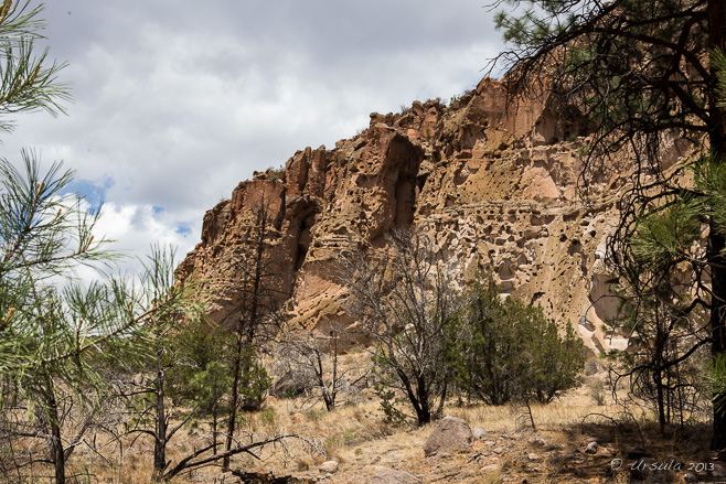 Landscape: Sides of the Frijoles Canyon,Badelier National Monument