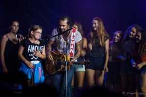 Kids on Stage with Michael Franti, Bluesfest 2014, Byron Bay