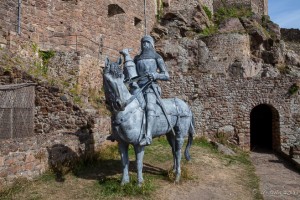 Mounted Knight statue, Mont Orgueil Castle