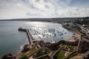 Gorey Harbour from Mont Orgueil Castle, Jersey