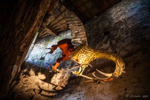 Dragon sculpture, Mont Orgueil Castle