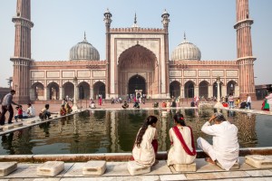 On the Reflecting Pond, Jama Masjid, Old Delhi