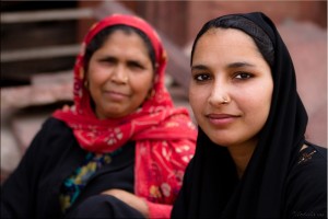 Portrait: Mother and Daughter, Jama Masjid, Old Delhi